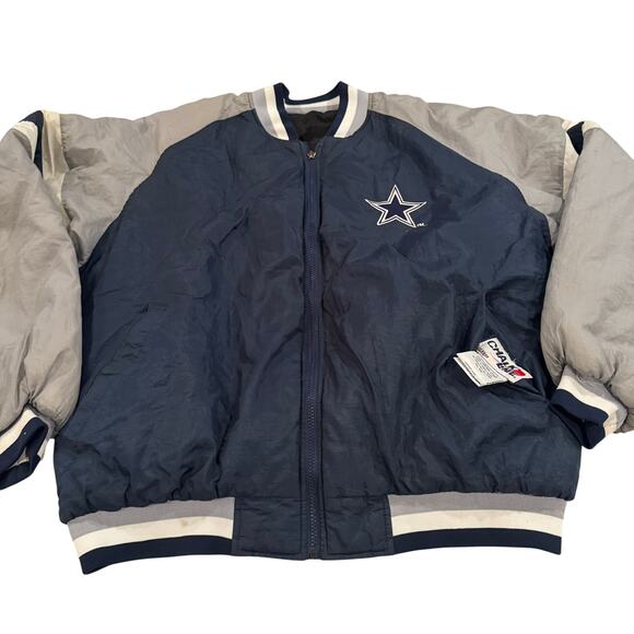 Vintage Chalkline Dallas Cowboys Reversible Jacket - Size 2XL - Picture 1 of 9